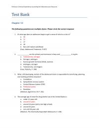 Counseling Perkinson5e_TB12 Perkinson Chemical Dependency Counseling Editioninstructor Resources Test Bank The Following Questions