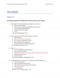 Counseling Perkinson5e_TB13 Perkinson Chemical Dependency Counseling Edition Instructor Resources Test Bank The Following