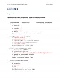 Counseling Perkinson5e_TB16 Perkinson Chemical Dependency Counseling Edition Instructor Resources Test Bank The Following