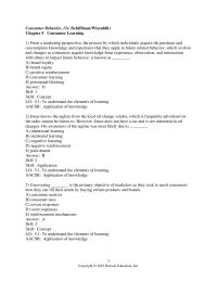 Marketing Chapter 5 Consumer Behavior Schiffman wisenblit Consumer Learning From Marketing Perspective The Process Which