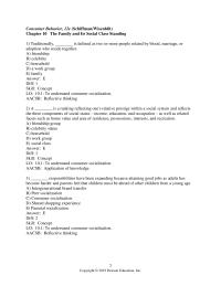 Marketing Chapter 10 Consumer Behavior Schiffmanwisenblit The Family And Its Social Class Standing Traditionally