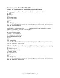 Marketing Chapter 14 Consumer Behavior Schiffman wisenblit Consumer Decision Making And Diffusion Innovations The Selection