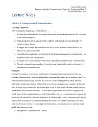 Business Communication Chapter 5 Note Instructor Resource Dainton Applying Communication Theory For Professional Life Sage Publishing Lecture