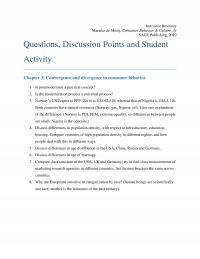 International Business Chapter 3 Instructor Resource Marieke Mooij Consumer Behavior Amp Culture Sage Publishing Questions Discussion
