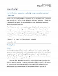 Management Chapter 2 1 Instructor Resource Rowe Cases Leadership Sage Publications Inc Case Notes Case Invictus