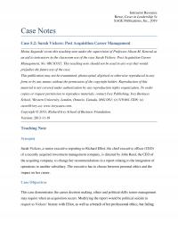 Management Chapter 5 1 Instructor Resource Rowe Cases Leadership Sage Publications Inc Case Notes Case Sarah