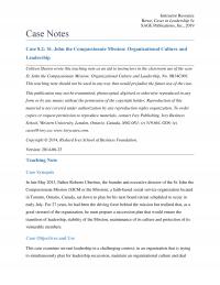Management Chapter 8 1 Instructor Resource Rowe Cases Leadership Sage Publications Inc Case Notes Case John