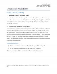 Management DQ08 Instructor Resource Rowe Cases Leadership Sage Publications Inc Discussion Questions Servant