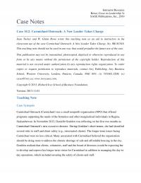 Management Chapter 10 1 Instructor Resource Rowe Cases Leadership Sage Publications Inc Case Notes Case Carmichael
