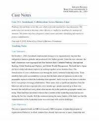 Management Chapter 11 1 Instructor Resource Rowe Cases Leadership Sage Publications Inc Case Notes Case Scotiabank