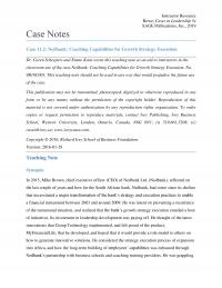 Management Chapter 12 1 Instructor Resource Rowe Cases Leadership Sage Publications Inc Case Notes Case Nedbank