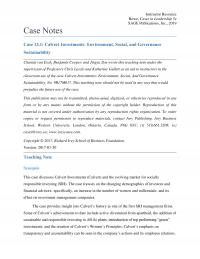 Management Chapter 13 1 Instructor Resource Rowe Cases Leadership Sage Publications Inc Case Notes Case Calvert