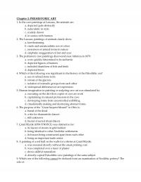 Art History Chapter 2 Prehistoric Art The Cave Paintings Lascaux The Animals Are Depicted Quite