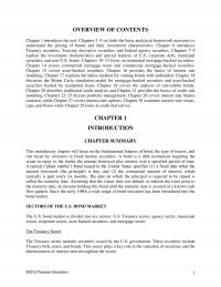 Investments & Securities Chapter 1 Overview Contents Introduces The Text S Set Forth The Basic Analytical