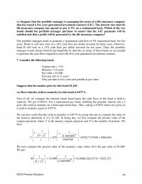 Investments & Securities Chapter 3 Suppose That The Portfolio Manager Managing The Assets Life Insurance Company That