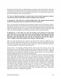 Investments & Securities Chapter 5 Forward Rates And Spot Rates Are Related Because Forward Rates Can Derived
