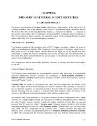 Investments & Securities Chapter 6 Treasury And Federal Agency Securities Summary The Second Largest Sector