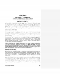 Investments & Securities Chapter 13 Nonagency Residential Mortgagebacked Securities Summary This Discuss The Nonagency
