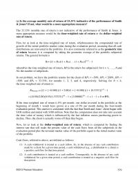Investments & Securities Chapter 25 The Average Monthly Rate Return Indicative The Performance Smith Amp Jones Not
