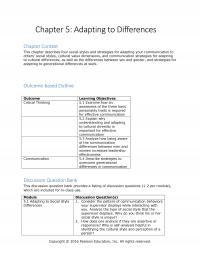 Business Communication Chapter 5 Adapting Differences Context This Describes Four Social Styles And