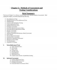 Special Education Chapter 2 Methods Assessment And Testing Considerations Brief Summary The Focus Discuss