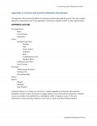 Business Communication Appendix A Format And Layout Business Documents Appendix Format And Layout Business Documents This