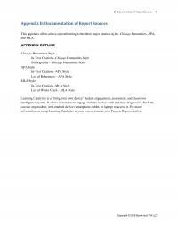 Business Communication Appendix B Documentation Report Sources Appendix Documentation Report Sources This Appendix Offers Advice Conforming