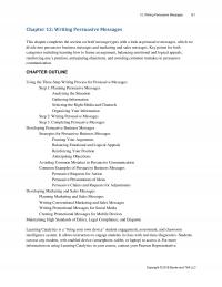 Business Communication Chapter 12 Writing Persuasive Messages Writing Persuasive Messages This Completes The Section