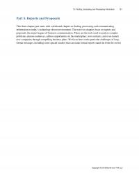 Business Communication Chapter 13 Finding Evaluating And Processing Information Part Reports And Proposals This Three Part