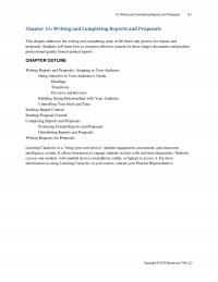 Business Communication Chapter 15 Writing And Completing Reports And Proposals Writing And Completing Reports And
