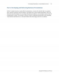 Business Communication Chapter 16 Developing Presentations Social Media Environment Part Developing And Delivering Business Presentations Part