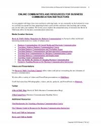 Business Communication Online Communities Online Communities And Resources For Business Communication Instructors Online Communities And Resources