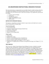 Business Communication Instructional Resource Package Unsurpassed Instructional Resource Package Unsurpassed Instructional Resource Package The Instructional Package Accompanying