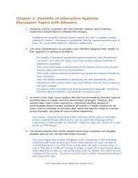 Software Design & Engineering Chapter 1 Usability Interactive Systems Discussion Topics With Answers Devise Outline Consistent With