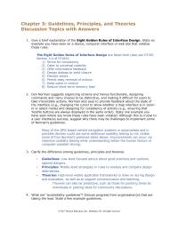 Software Design & Engineering Chapter 3 Guidelines Principles And Theories Discussion Topics With Answers Give Brief Explanation