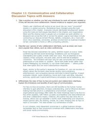 Software Design & Engineering Chapter 11 Communication And Collaboration Discussion Topics With Answers Take Position Whether You