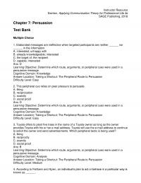 Business Communication Dainton4e_TB07 Instructor Resource Dainton Applying Communication Theory For Professional Life Sage Publishing