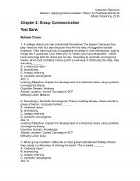 Business Communication Dainton4e_TB08 Instructor Resource Dainton Applying Communication Theory For Professional Life Sage Publishing