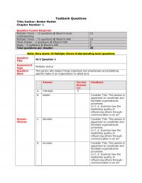 Business Communication Chapter 1 Testbank Questions Titleauthor Beebemottet Number Question Counts Required Multiple Choice Questions