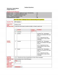 Business Communication Chapter 3 Testbank Questions Titleauthor Beebemottet Number Question Counts Required Multiple Choice Questions