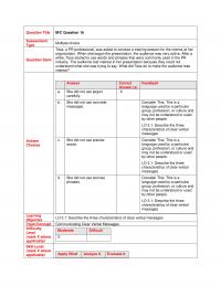 Business Communication Chapter 3 Question Title Question Assessment Multiplechoice Type Tess Professional Was Asked Conduct Training
