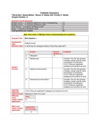 Business Communication Chapter 6 Testbank Questions Titleauthor Beebemottet Steven Beebe And Timothy Mottet Number Question