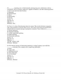 Marketing Chapter 1 Marketing Aims Build Mutually Satisfying Longterm Collaboration With Key Constituents Such Customers
