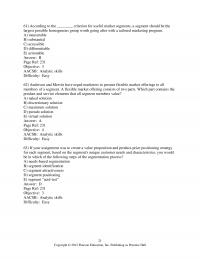 Marketing Chapter 8 According The Criterion For Useful Market Segments Segment Should The Largest Possible
