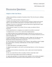Communications DQ Northouse Leadership Sage Publications Discussion Questions Pathgoal Theory What The Underlying