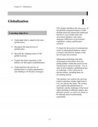 International Business Chapter 1 Globalization Globalization This Introduces The Emergence The Globally Integrated Business