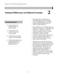 International Business Chapter 2 National Differences Political Economy National Differences Political Economy This Discusses