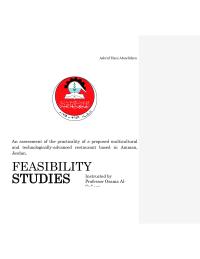 Feasibility Study Into A Technologically-advanced Restaurant