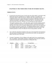 Investments & Securities Chapter 15 The Term Structure Interest Rates The Term Structure Interest Rates