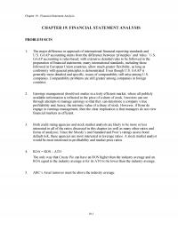 Investments & Securities Chapter 19 Financial Statement Analysis Financial Statement Analysis Problem Sets The Major